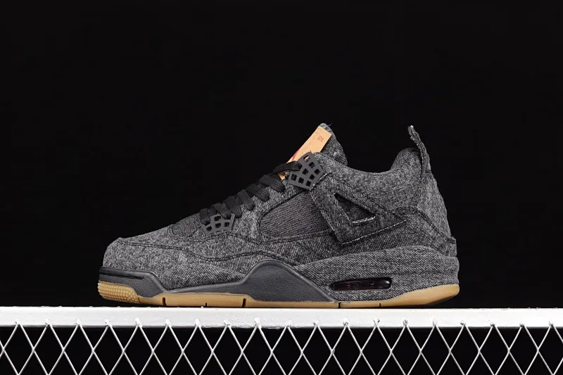 All categories Air Jordan Jordan series basketball shoes Air Jordan 4 G version Levi's x Air Jordan 4 AJ4 Joe 4 Levi's joint tannin black AO2571-001